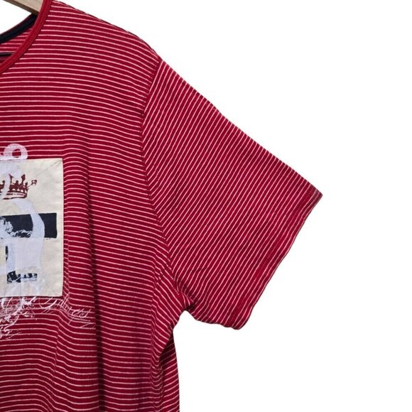 Ralph Lauren Red Striped Nautical Cotton Tee Shirt Sz 2X - Picture 4 of 7
